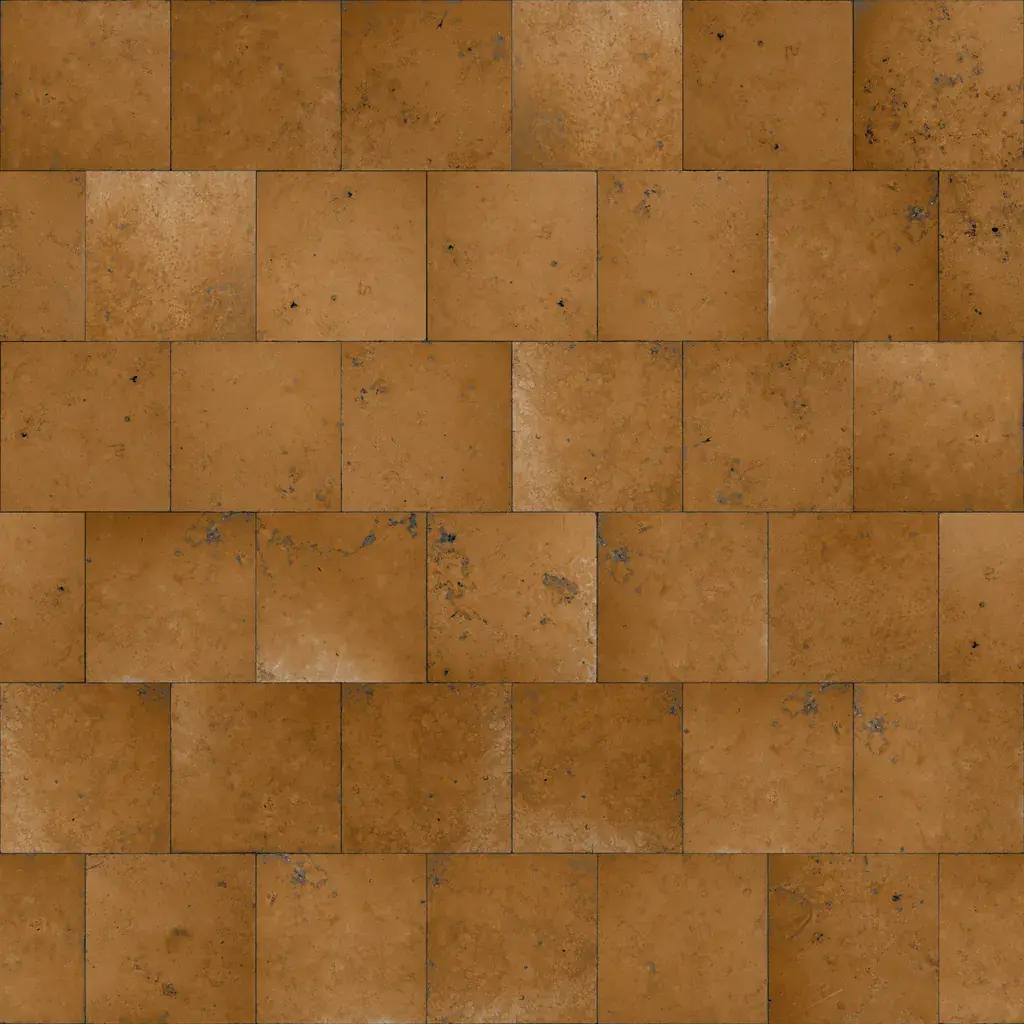 Textured Rectangular Tiles Aged sandstone floor tiles texture — free seamless PBR download | Meshy