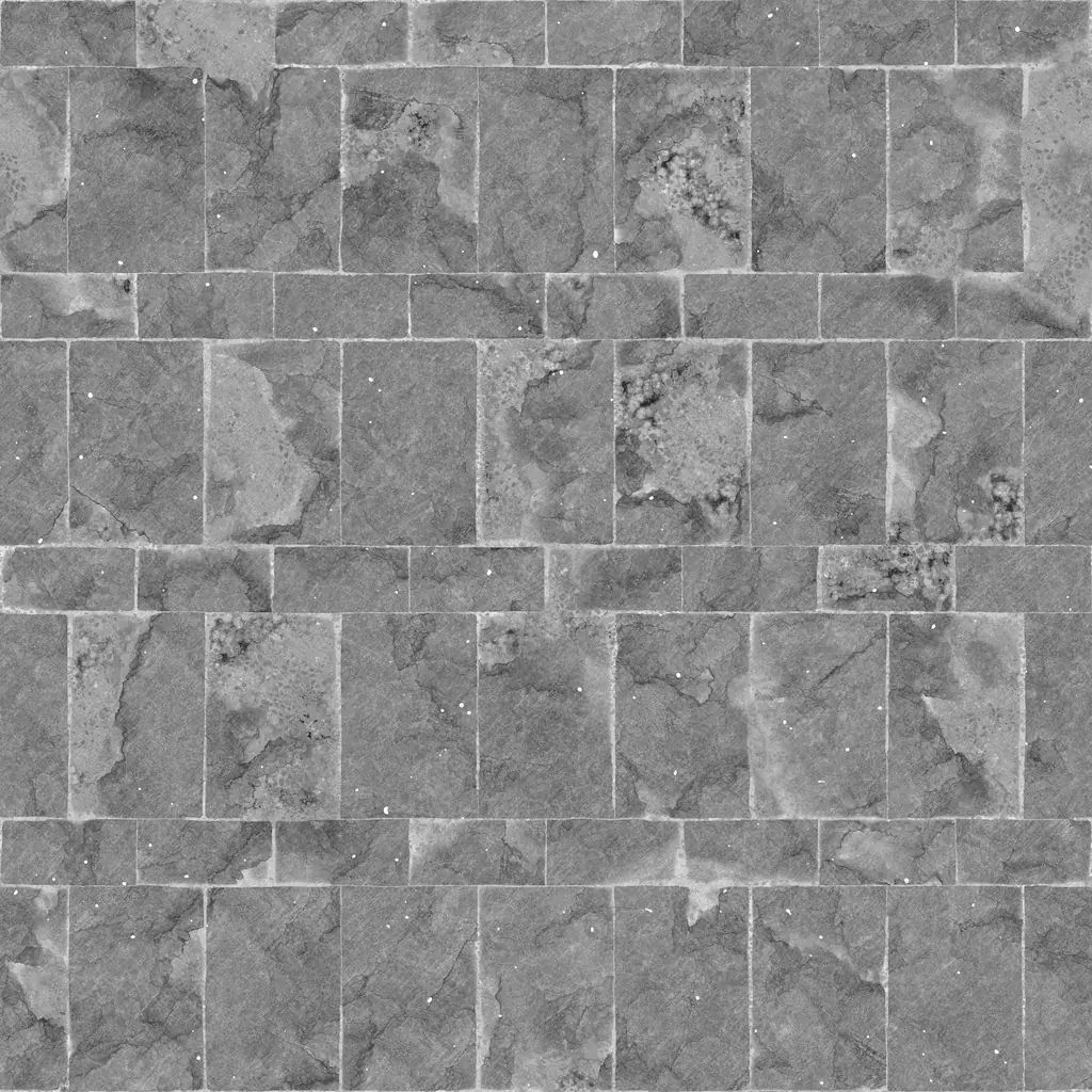 Broken medieval stone tiles texture — free seamless PBR download | Meshy