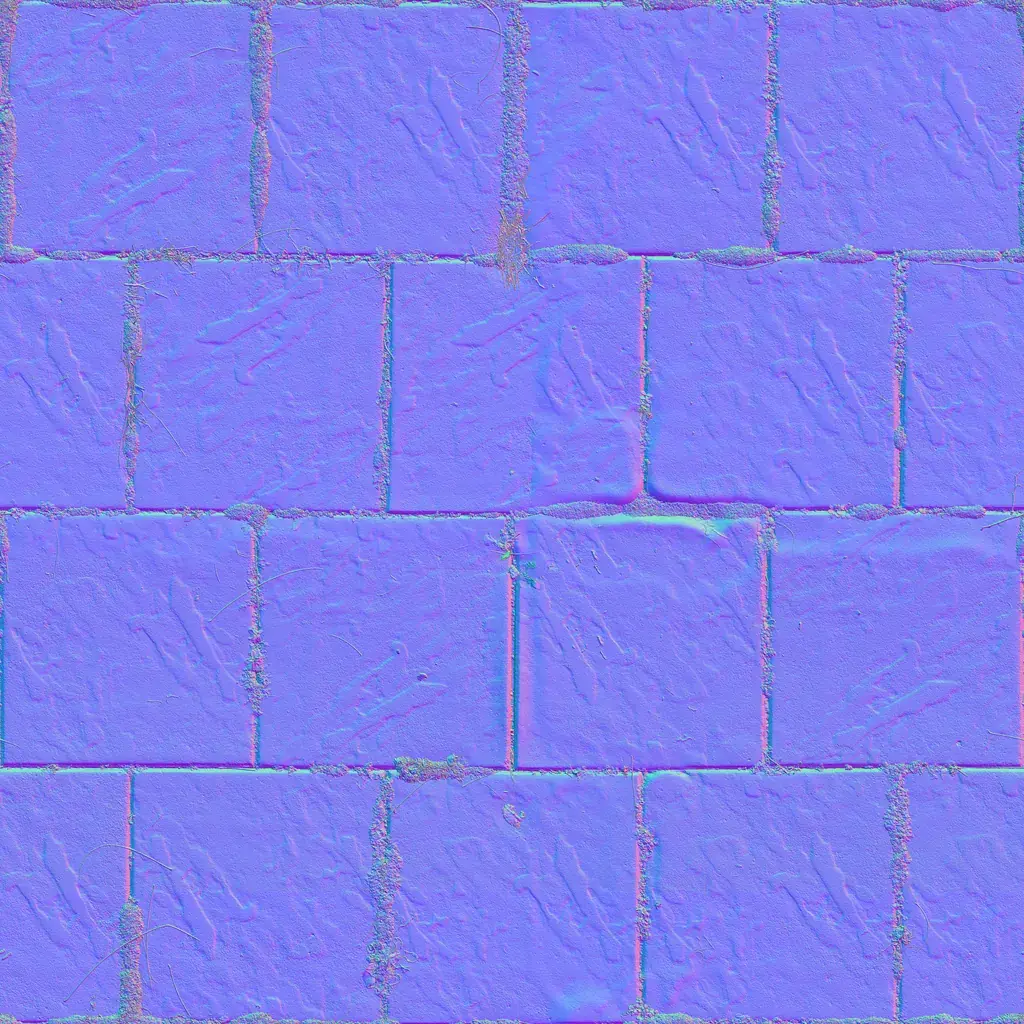 Mossy stone pavers texture — free seamless PBR download | Meshy