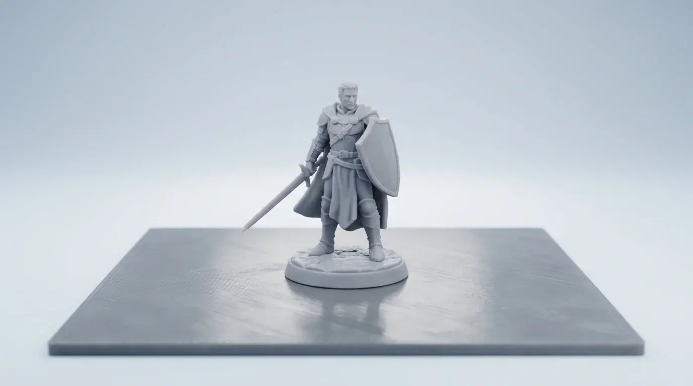 Miniatura de DnD pronta para imprimir exportada como STL para uma impressora de resina