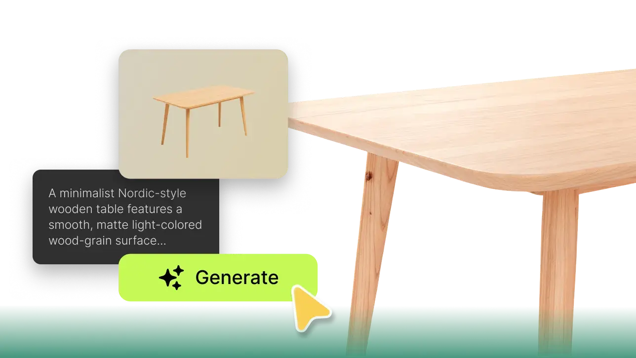 Generieren Sie sofort 3D-Innendesigns aus Text, Skizzen oder Fotos