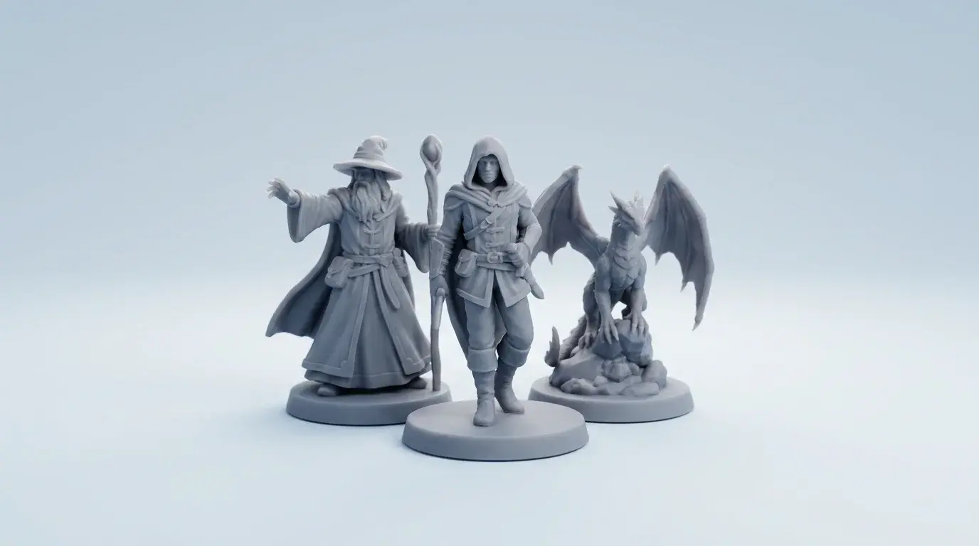 Modular 3D printable dungeon tiles and oversized terrain split for printing in Meshy