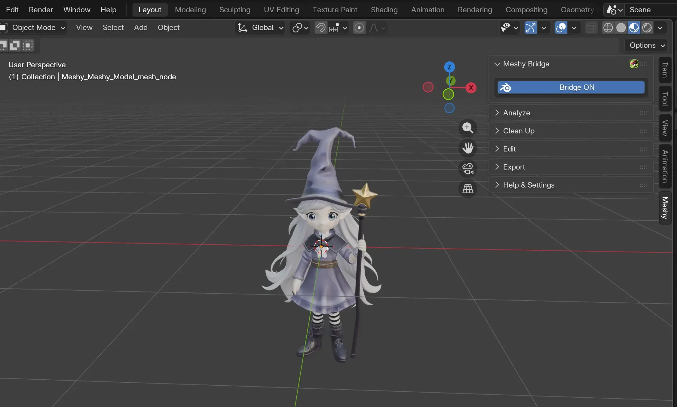meshy-blender-plugin-model-analysis