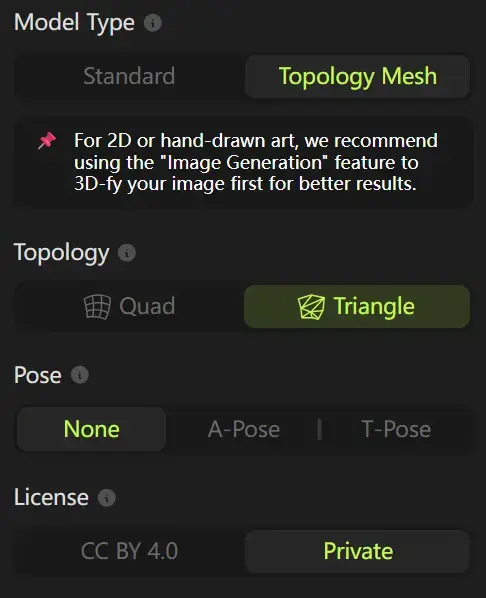 meshy-low-poly-mode-setting