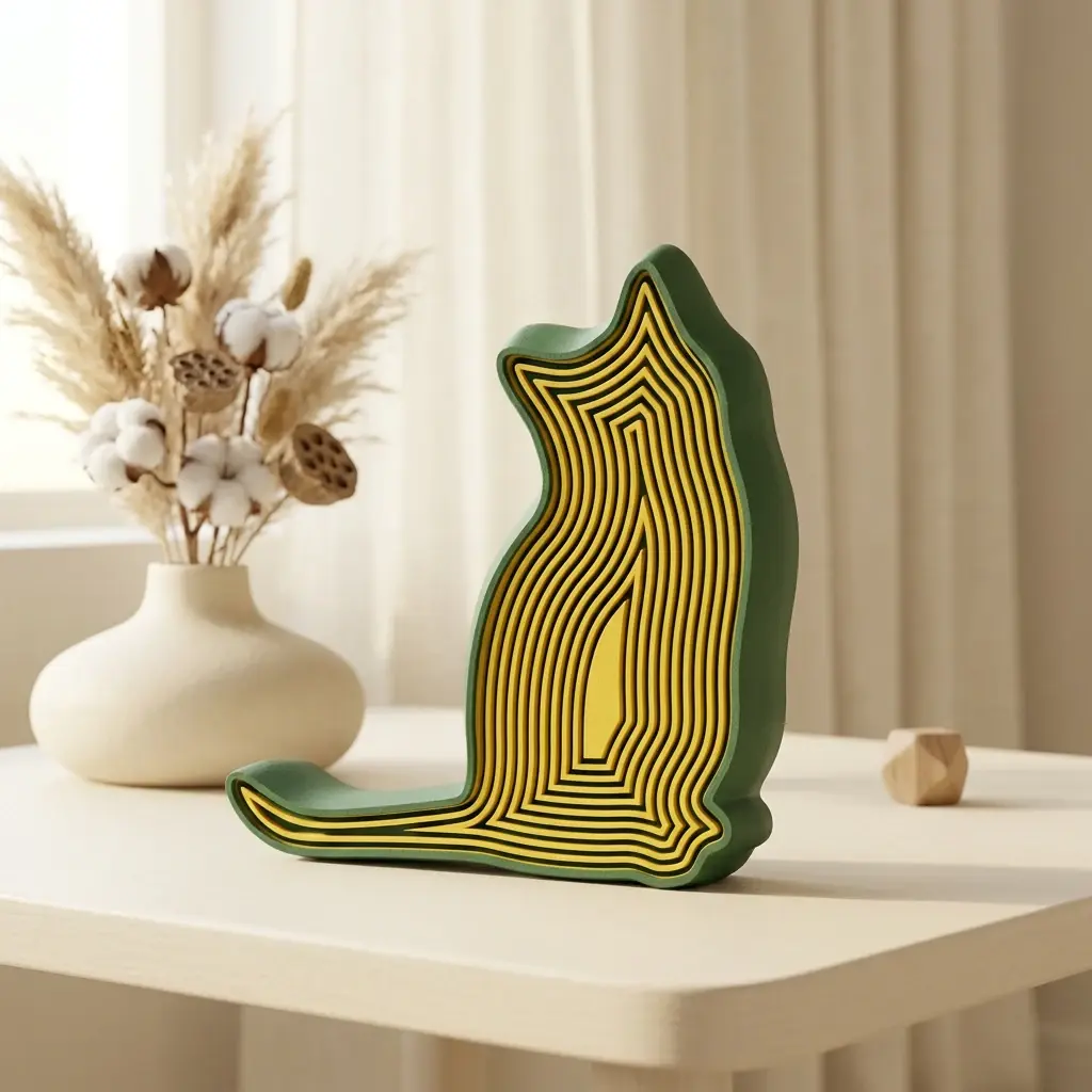 Coniglio giocattolo fidget comprimibile realizzato con Meshy AI