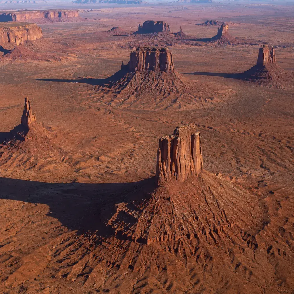 Monument Valley 3D printable terrain relief generated from real elevation data