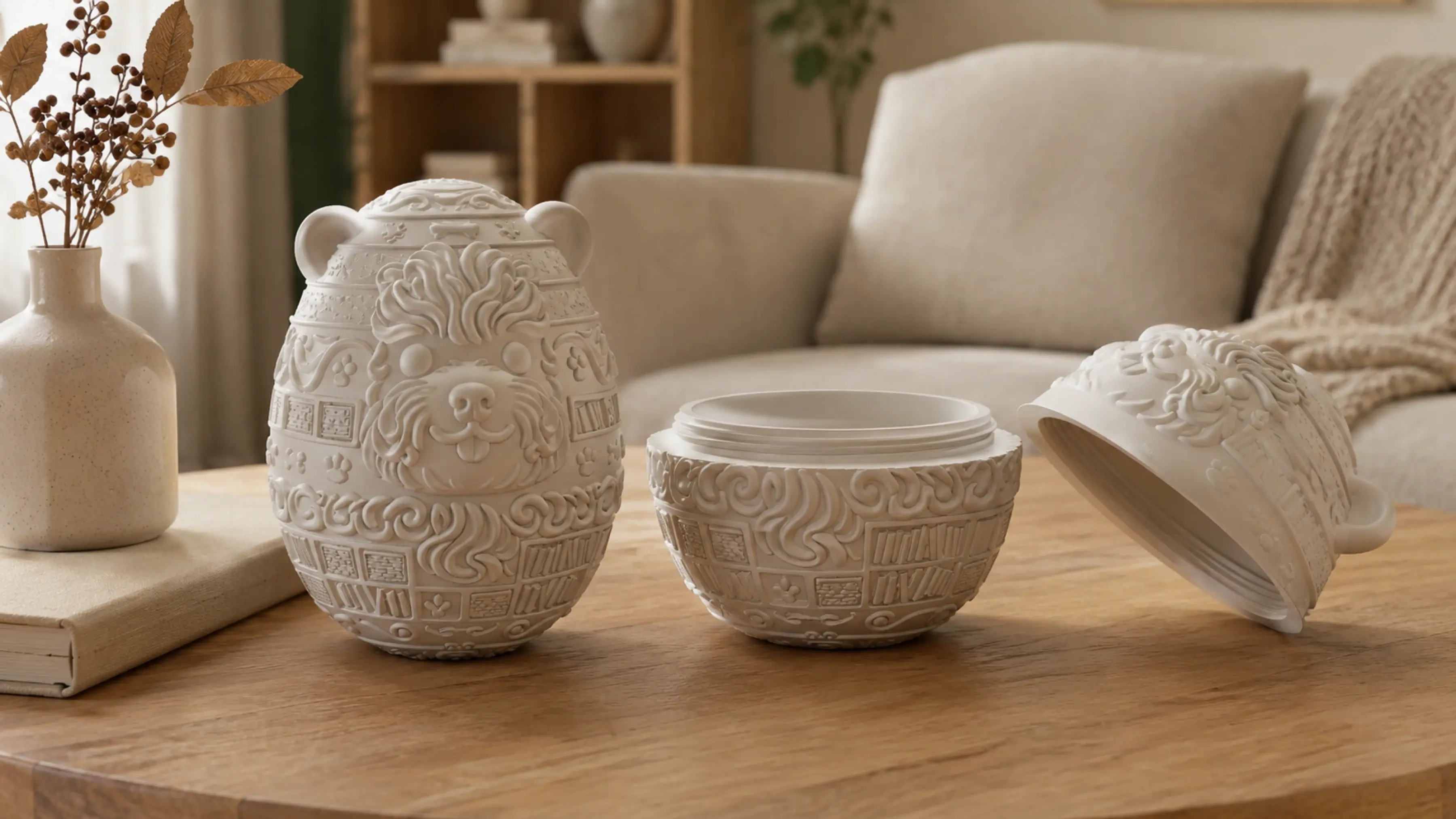 Telur twist cetak 3D yang sudah jadi dan bisa Anda pegang