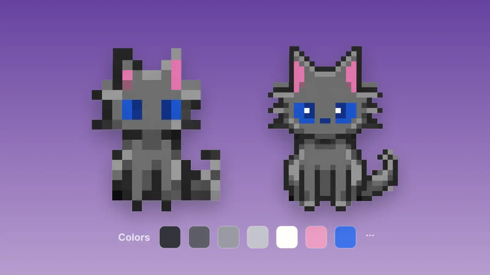 Wielokolorowa zabawka fidget w stylu pixel art wydrukowana w 3D z użyciem wielowłóknowego AMS, każdy kolor jako osobny obiekt.