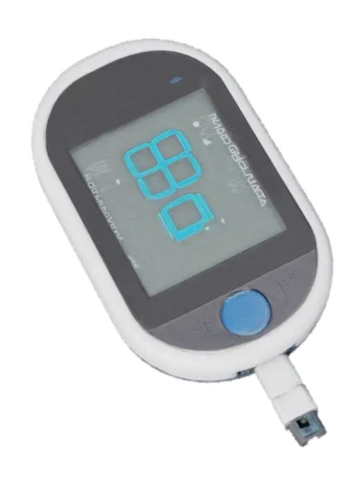 Blood glucose monitor - Meter 3D model, vytvořený pomocí AI