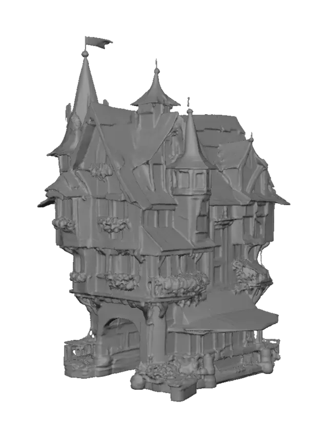 3D model for The Enchanted Timbered House by the River