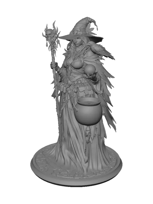 3D model for Witch of the Emerald Cauldron