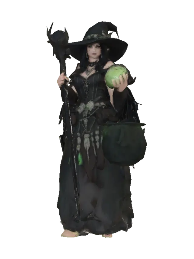 3D model for Witch of the Emerald Cauldron