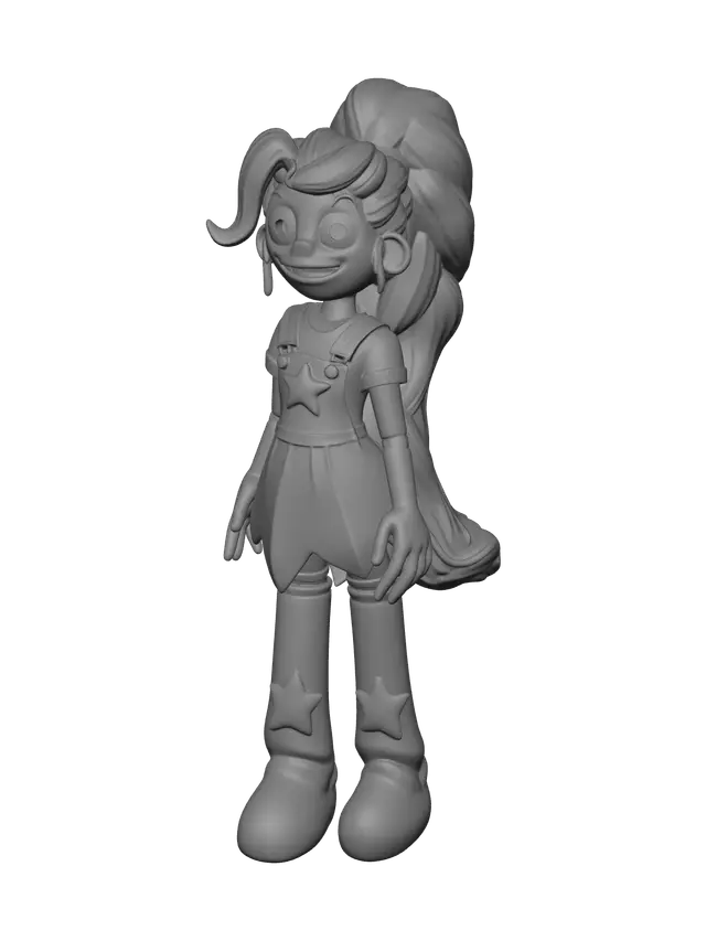 3D model for Stylized Lily Love Braids