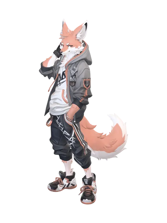 Modello 3D urban foxx - Drifter, generato dall’IA