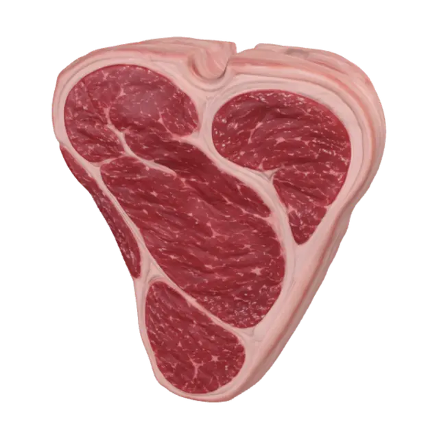 3D model for Heart-Shaped Ribeye Steak