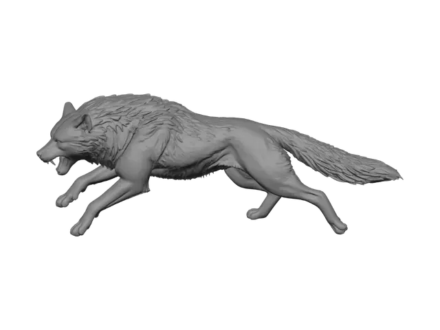 3D model for Icebound Wolf