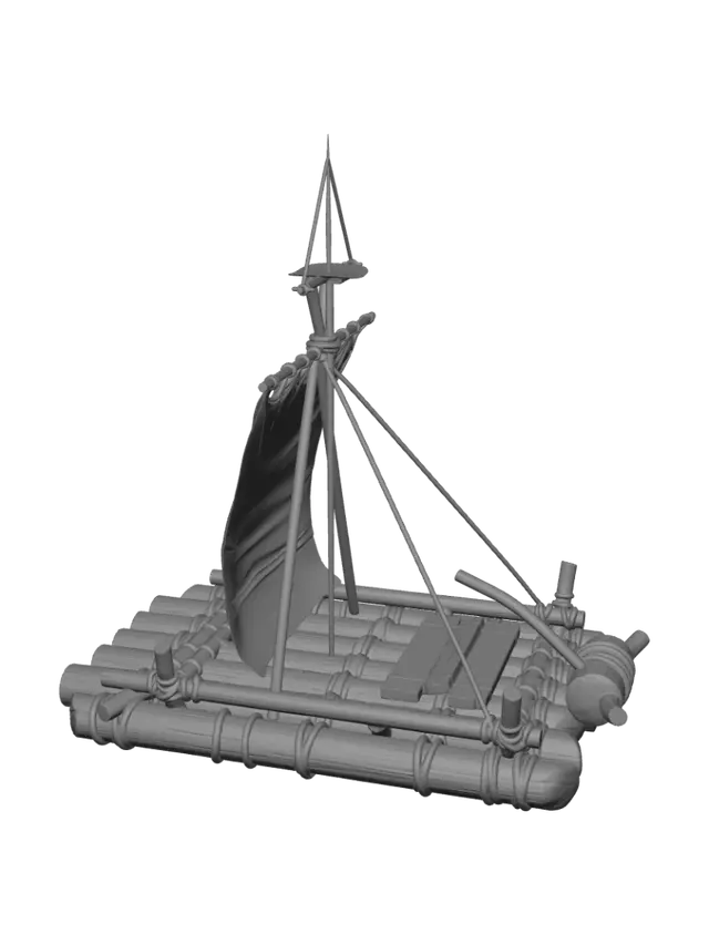 3D model for Timber Sail Raft