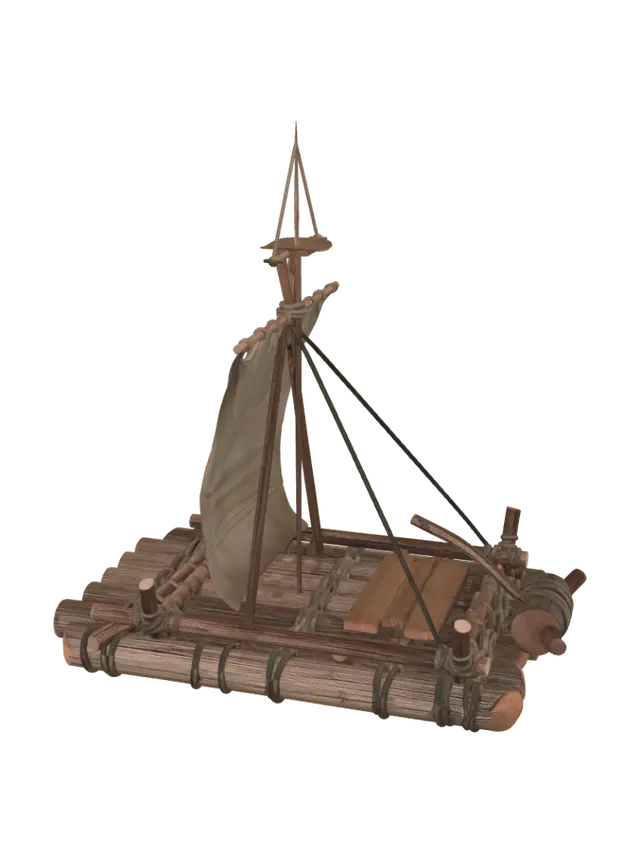 3D model for Timber Sail Raft