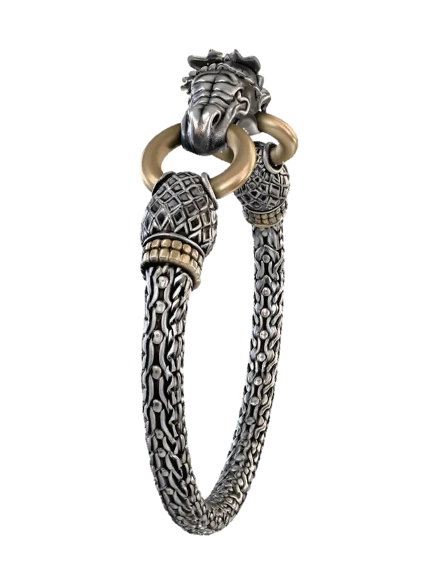 Dragon Ring Bangle - Custom 3D model, vytvořený pomocí AI