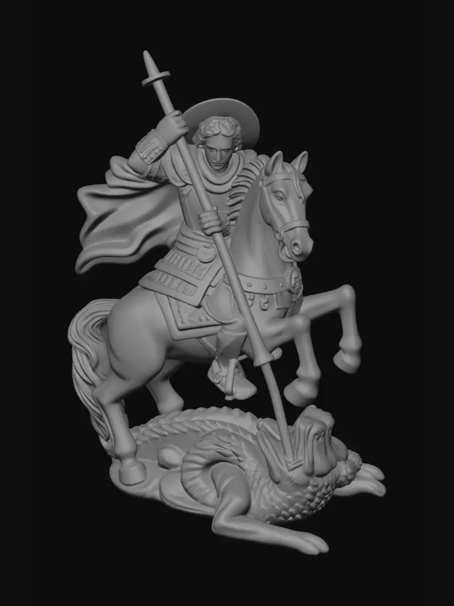 3D model for Saint George and the Dragon