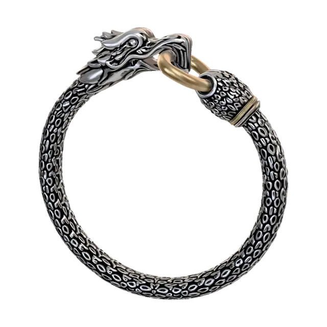 Dragon Head Clasp Bracelet 3D model, vytvořený pomocí AI