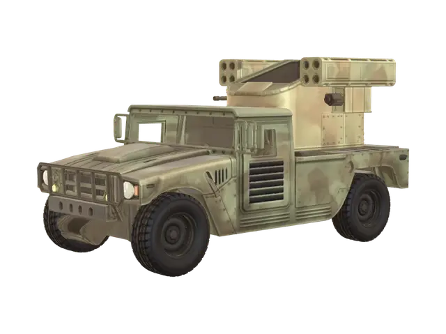 Rocket Humvee - Launch 3D model, vytvořený pomocí AI