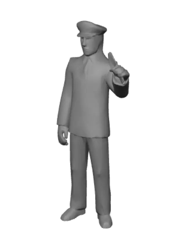 3D model for Badge in Hand