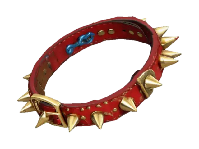 A stylized 3D model of a chibi-style Power Bracelet. Details: A circular deep-red… 3D model, vytvořený pomocí AI