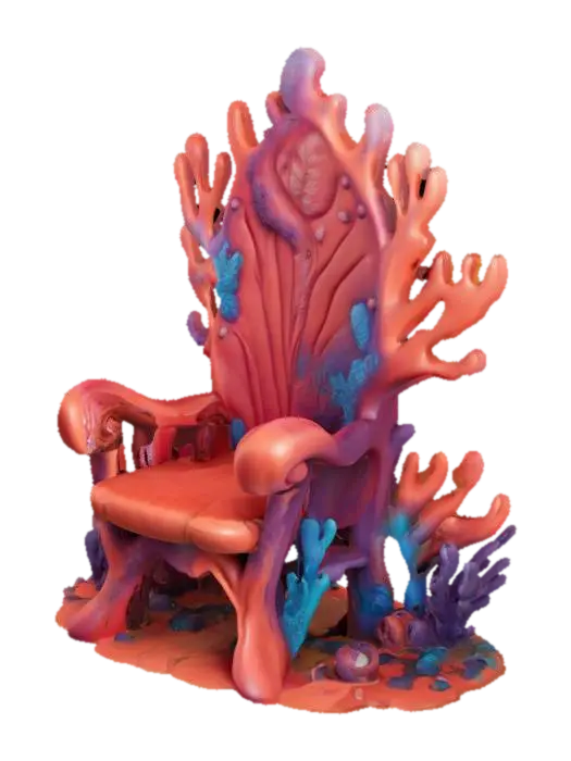 3D model for Coral Throne, #ocean#