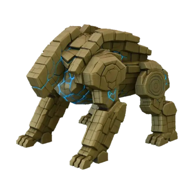 3D model for Massive Stone Siege-Beast by chatGPT
