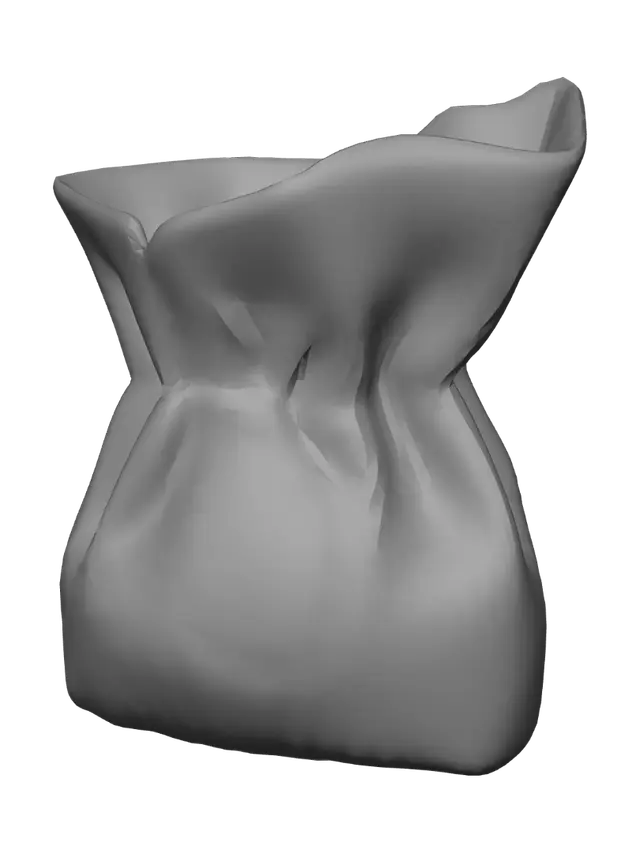 3D model for Drawstring pouch