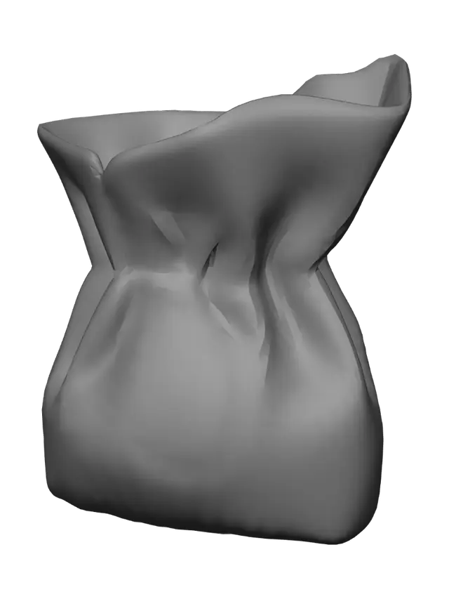 3D model for Drawstring pouch