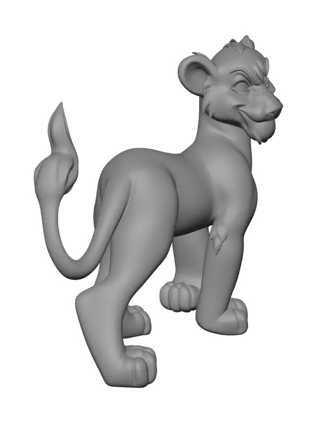 3D model for Luna the Lioness
