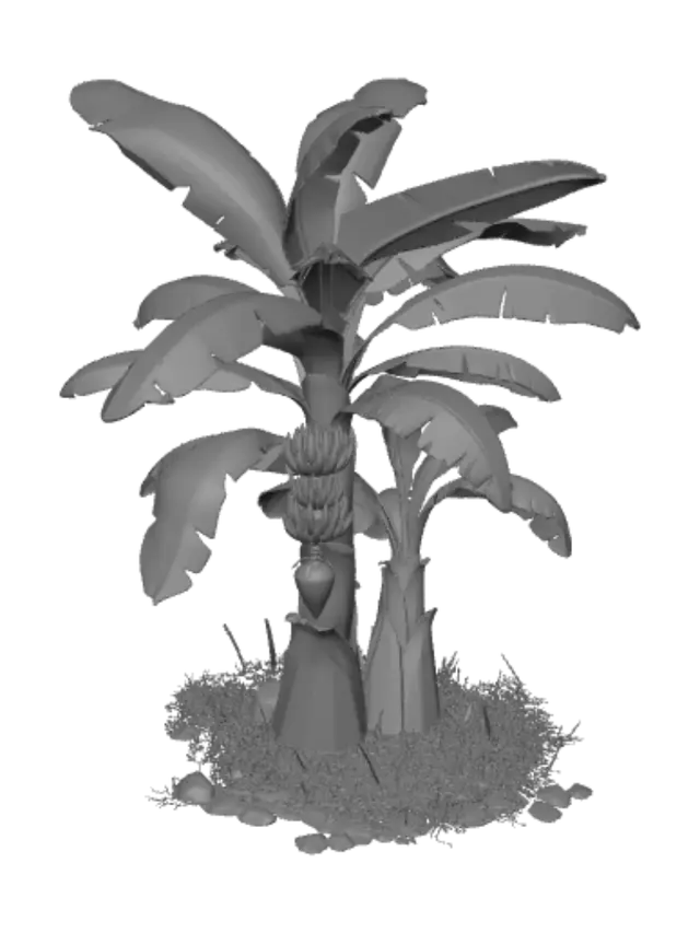 3D model for Banana Grove on a Tiny Island