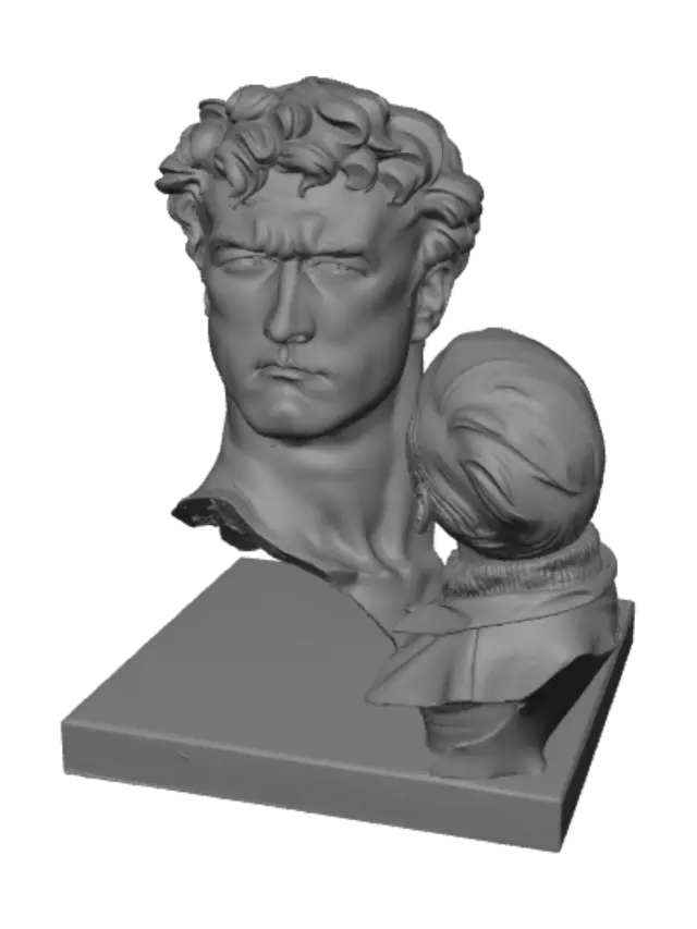 3D model for Gazing at David