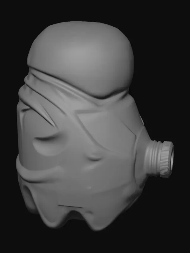 3D model for used water bottle