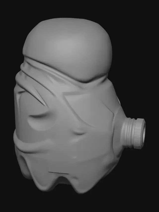 3D model for used water bottle