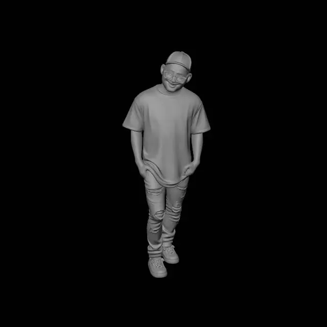 3D model for Italian comedy film style, new millennium aesthetics, casual urban Italian y2k fashion made in 2007, Emanuele Arrigazzi as Vladimir