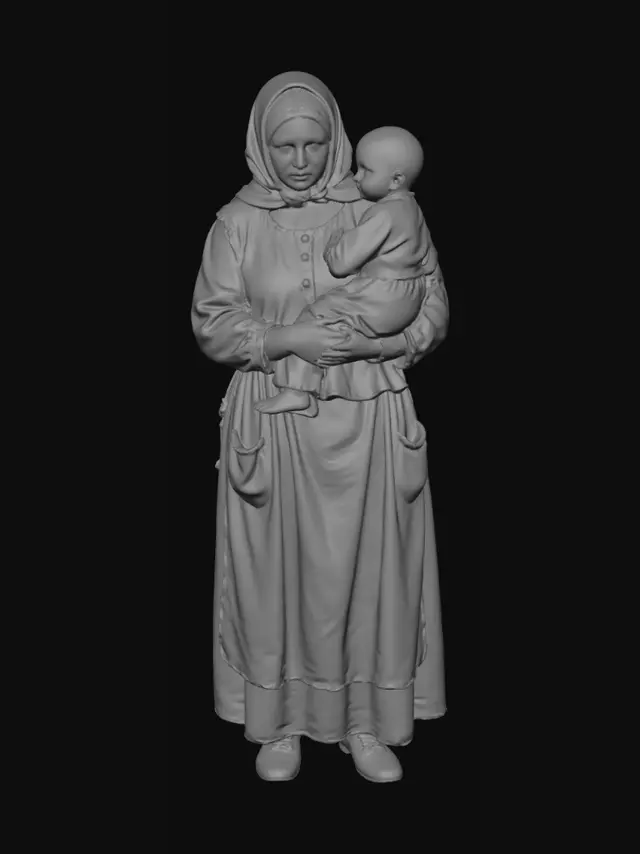 3D model for Mother and Child