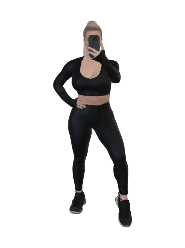 Black Fitness Selfie 3D model, vytvořený pomocí AI