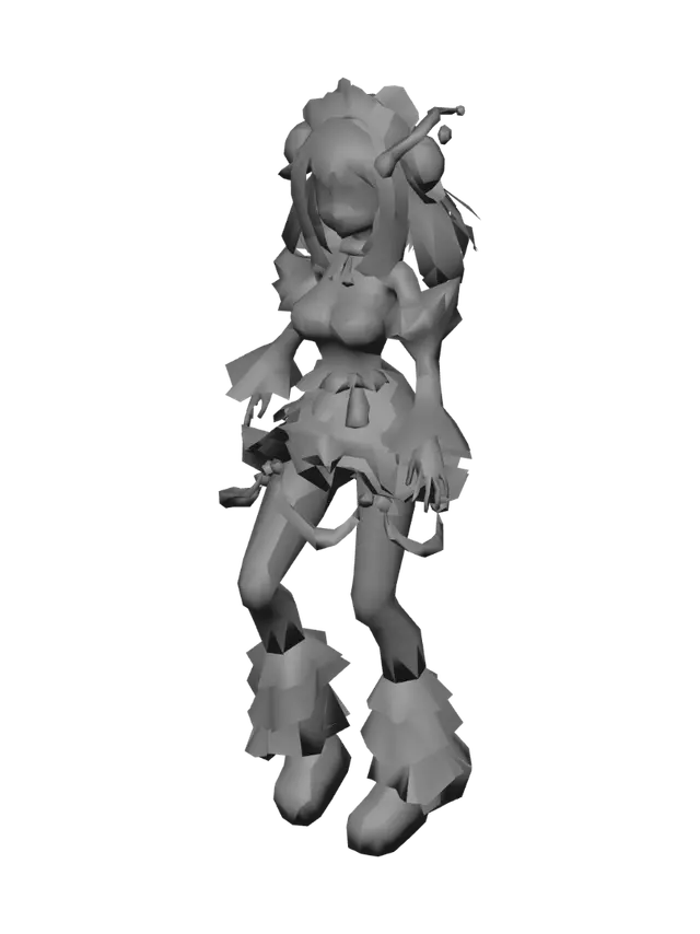 3D model for Pastel Princess in Frilly Dress