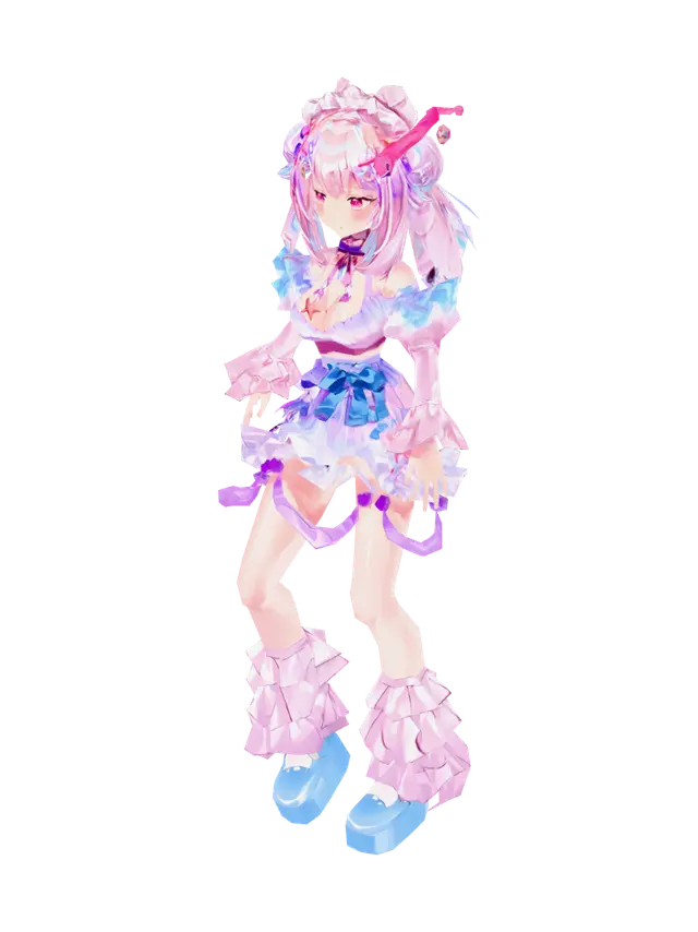 3D model for Pastel Princess in Frilly Dress
