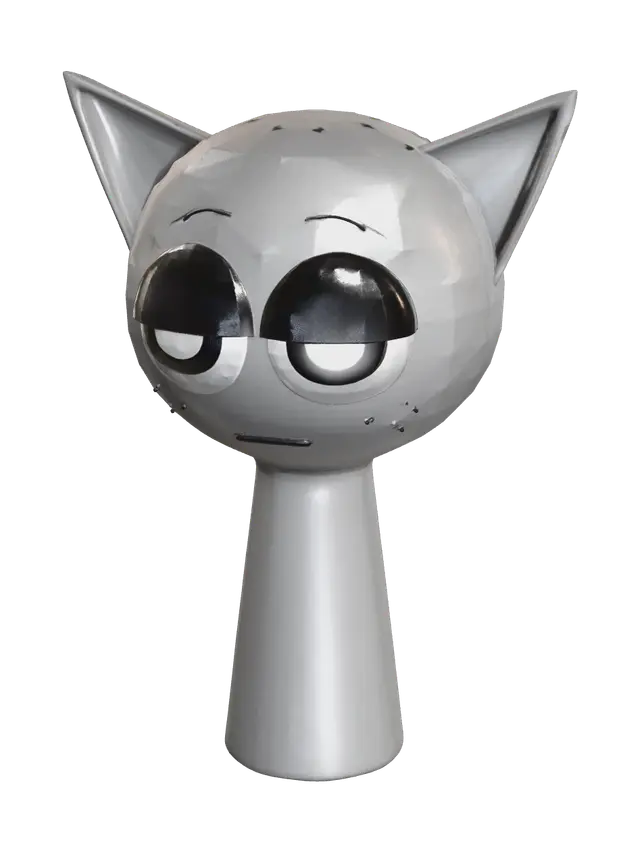 Stylized Gray Sprunki - Stylizedcreature AI 생성 3D 모델
