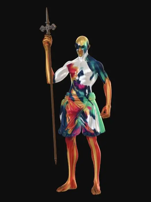 3D model for Professional painting, canvas, game-ready