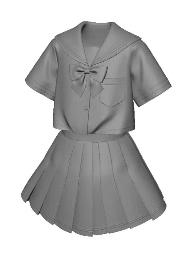 3D model for Pastel Sailor Uniform