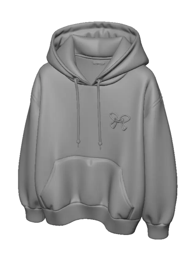3D model for Blush Pink Hoodie