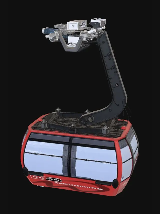 3D model for Peak 2 Peak Gondola at Whistler Blackcomb