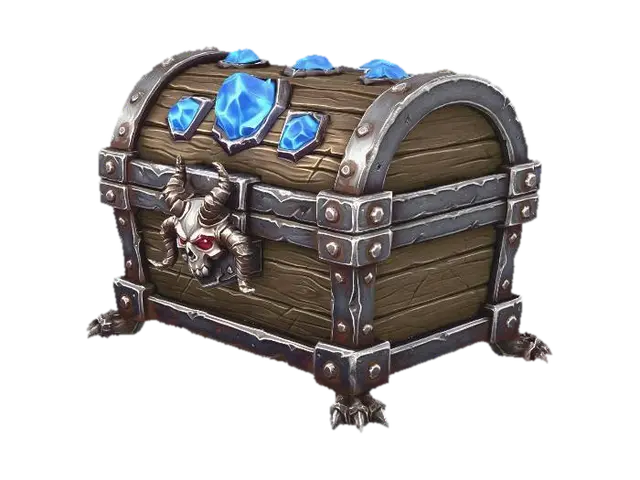 3D model for Horned Skull Chest of the Deep