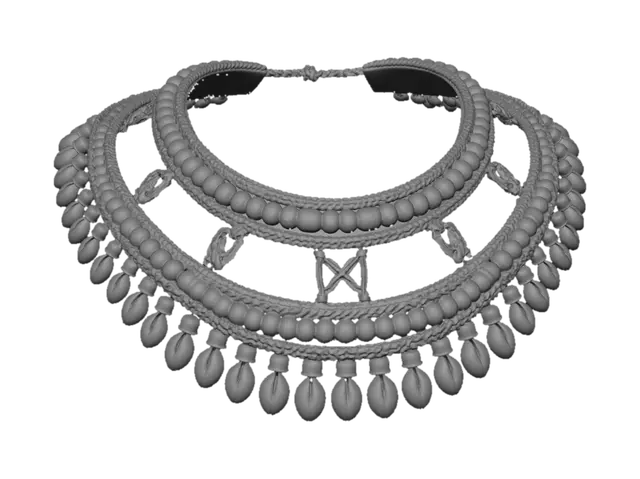 3D model for Multi-Strand Cowrie Shell Necklace