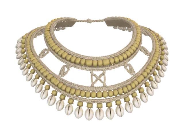 3D model for Multi-Strand Cowrie Shell Necklace